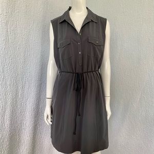 Eddie Bauer NEW  Gray Escapelite Sleeveless Travel Hiking Active  Dress